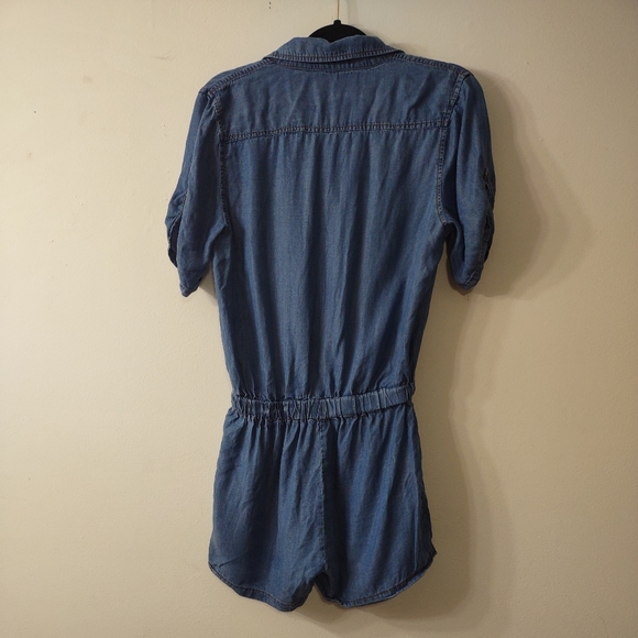 Black Label C'est Toi Tencel Denim Romper, Size Large - Picture 7 of 7